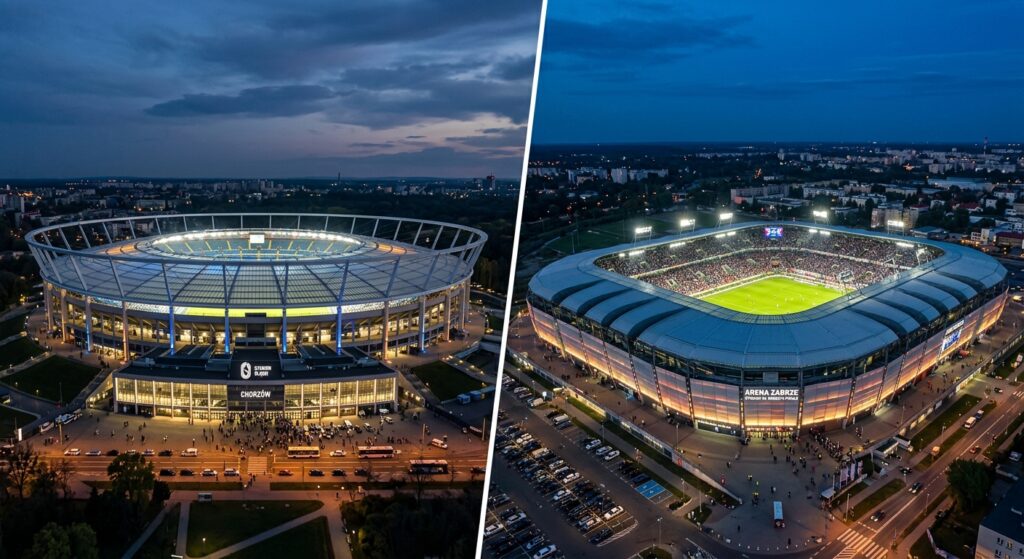 Porównanie oferty stadionów w Chorzowie oraz w Zabrzu